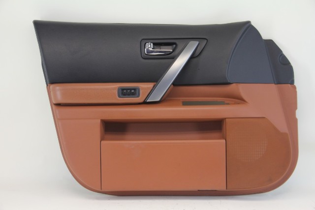 Infiniti FX35 06-08 FX45 Door Panel Trim Front Left Side Brick 80922 CG000, OEM, 2006, 2007, 2008