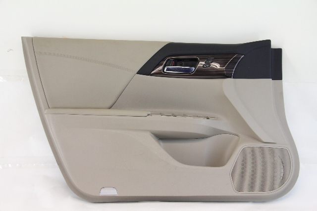 Honda Accord 16 EXL Sedan Door Panel Trim, Front Left Tan 83550-T2F-C73TEZC, A616, OEM, 2016