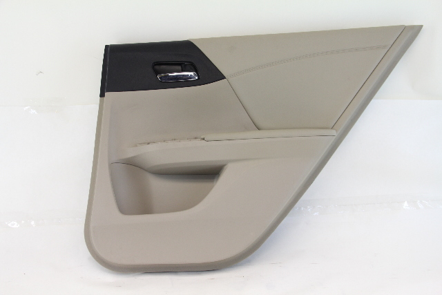 Honda Accord 13-17 EX-L Sedan Door Panel Trim Rear Right Tan 83700-T2F-A61ZA, A616, OEM, 2013, 2014, 2015, 2016, 2017