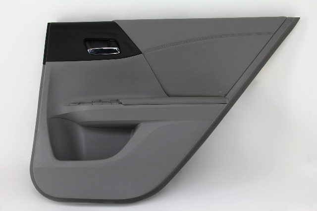 Honda Accord 13-15 Sedan Door Panel Trim Rear Right Grey 83700-T2F-A61ZB, A660, OEM, 2013, 2014, 2015