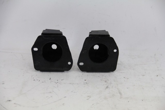 Infiniti FX35 09-12 Rear Left/Right Bumper Support Brackets Set Black, A618, OEM, 2009, 2010, 2011, 2012