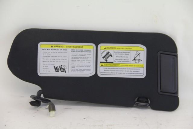 Infiniti FX35 06-08 FX45 Sun Shade Visor Sunvisor Left Side Black 96401-CL70B, A592, OEM, 2006, 2007, 2008