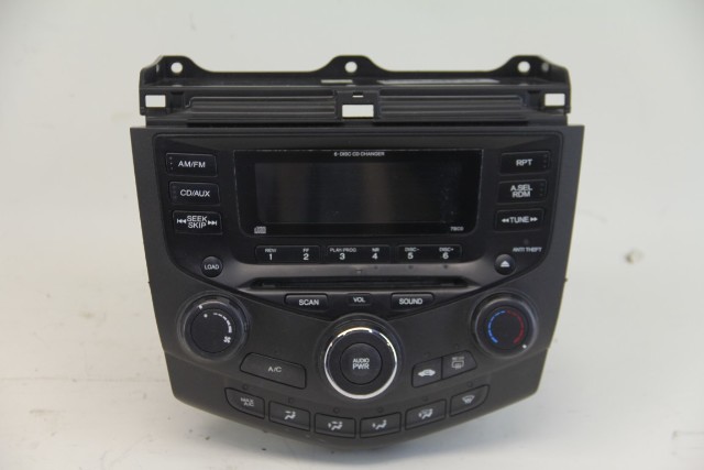 Honda Accord 03-07 6 CD Player Changer Radio Manual Climate Control, Factory, A604, OEM, 2003, 2004, 2005, 2006, 2007