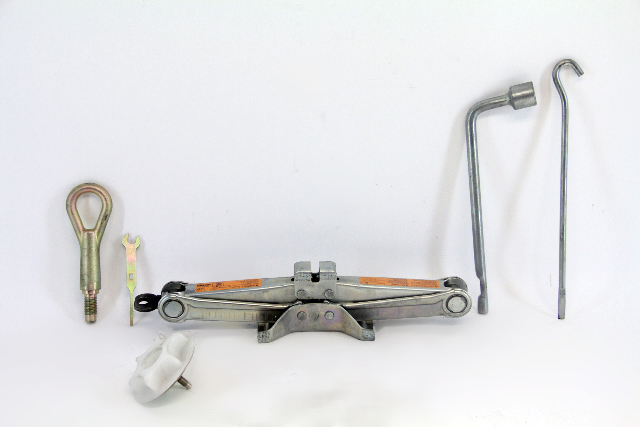 Nissan 350Z 03-05 Spare Tire Tool Set 6 Piece Factory, A585, OEM, 2003, 2004, 2005