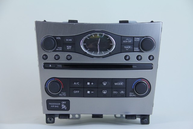 Infiniti G37 07-12 Climate Control CD Changer Radio Player, OEM, 2007, 2008, 2009, 2010, 2011, 2012