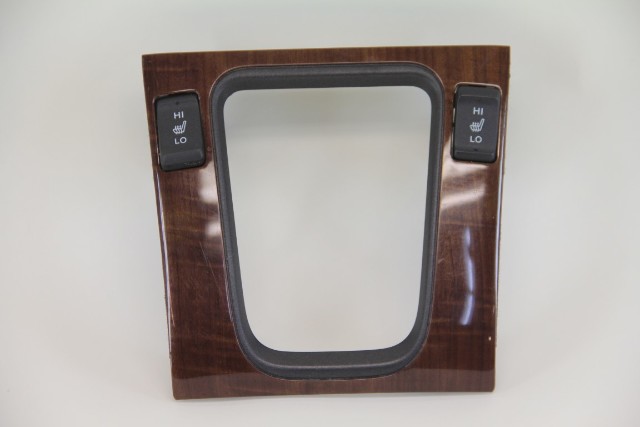 Honda Accord 06-07 Shift Shifter Select Bezel W/ Switch Wood Trim 77295-SDA-A3, A595, OEM, 2006, 2007
