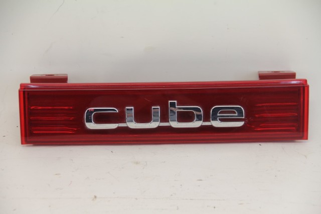 Nissan Cube 09-11 Rear Center Tail Light CUBE Emblem, A599, OEM, 2009, 2010, 2011