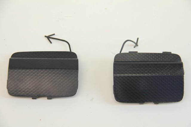 Scion FR-S Subaru BRZ 13-16 Rear Bumper Tow Hook Eye Cover Set Pair, A606, OEM, 2013, 2014, 2015, 2016