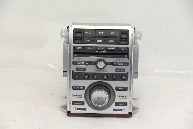 2005-2008 Acura RL 6 Disc CD Changer Player, XM AM/FM Radio Climate Control Panel, A564, OEM, 2005, 2006, 2007, 2008