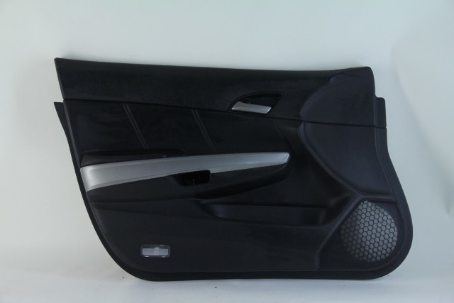 Honda Accord 08-12 Sedan Door Panel Front Left, Leather Black 83552-TA5-306ZA, A571, OEM, 2008, 2009, 2010, 2011, 2012