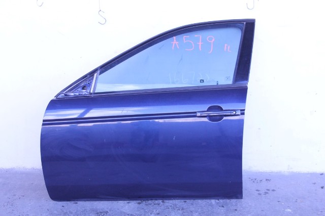 Acura TL 04-08 Front Door Assembly Left/Driver's Side, Blue 67050-SEP-A91ZZ, A579, OEM, 2004, 2005, 2006, 2007, 2008