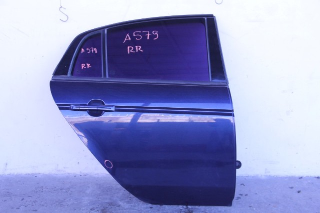 Acura TL 04-08 Rear Door Assembly Right/Passenger's Side Blue 67510-SEP-A90, A579, OEM, 2004, 2005, 2006, 2007, 2008