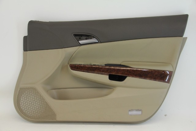 Honda Civic Coupe 06-11 Door Panel Trim, Front Right Grey Cloth 83503-SVB-A11ZA, OEM, 2006, 2007, 2008, 2009, 2010, 2011
