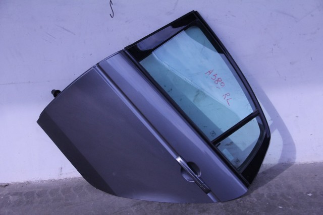 Acura TL 04-08 Rear Door Assembly Left/Driver's Side, Grey 67550-SEP-A90, A589, OEM, 2004, 2005, 2006, 2007, 2008