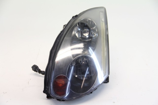 Infiniti G35 03-06 Coupe Headlight Head Xenon Light Lamp Left Driver, A566, OEM, 2003, 2004, 2005, 2006
