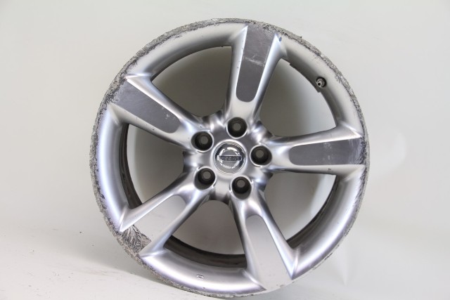 Nissan 350Z 06-08 Rear Alloy Disc Wheel Rim, 18 1/2 Inch, 5 Spoke 40300-CF026 #1, A591, OEM, 2006, 2007, 2008