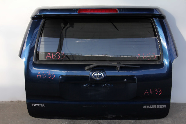 Toyota 4Runner 03-09 Liftgate Lift Gate Assyembly Deck Lid, Blue, Factory, A633, OEM, 2003, 2004, 2005, 2006, 2007, 2008, 2009