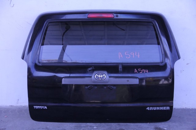 Toyota 4Runner 03-09 Liftgate Lift Gate Assyembly Deck Lid, Black, Factory, A593, OEM, 2003, 2004, 2005, 2006, 2007, 2008, 2009
