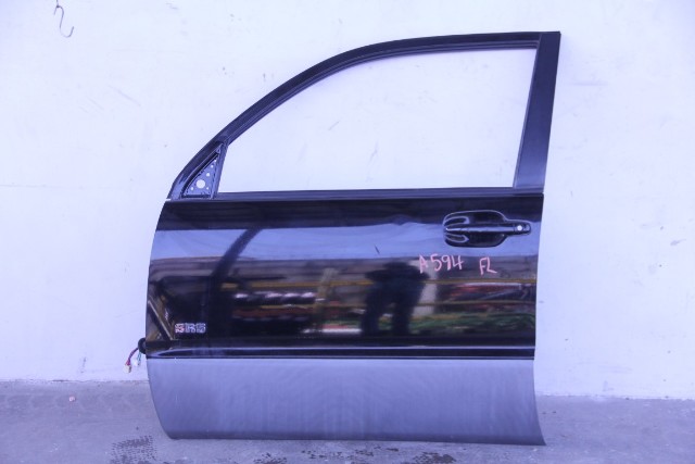 Toyota 4Runner 03-05 Door Assembly w/o Glass, Front Left Driver Black 67002-35532, A594, OEM, 2003, 2004, 2005