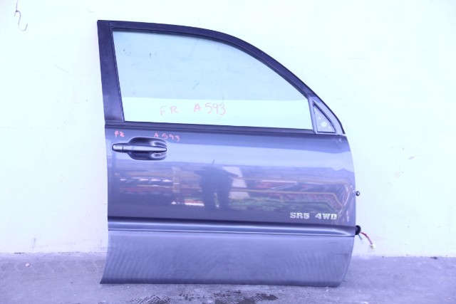 Toyota 4Runner 03-05 Door Assembly w/Glass Front Right Pass Blue 67002-35532, A593, OEM, 2003, 2004, 2005