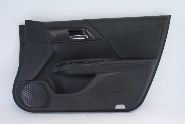 Honda Accord 13-15 Sedan Door Panel Trim, Front Right Black 83500-T2F-A82, A624, OEM, 2013, 2014, 2015
