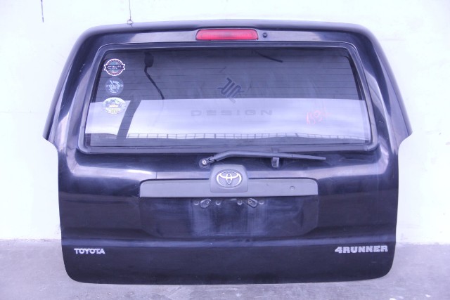 Toyota 4Runner 03-09 Liftgate Lift Gate Assyembly Deck Lid, Black, Factory, A596, OEM, 2003, 2004, 2005, 2006, 2007, 2008, 2009