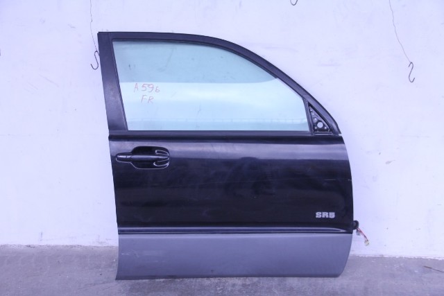 Toyota 4Runner 03-05 Door Assembly w/Glass Front Right Pass Black 67002-35532, A596, OEM, 2003, 2004, 2005
