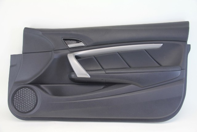 Honda Accord 08-12 Coupe Door Panel Front Right, Leather Black 83520-TE0-A52ZA, A605, OEM, 2008, 2009, 2010, 2011, 2012