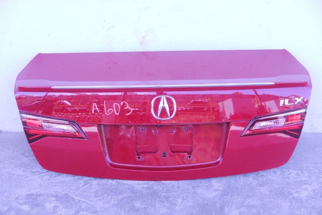 Acura ILX 16 Lid Trunk Decklid Assembly Red 68500-TX6-A81, A603, OEM, 2016