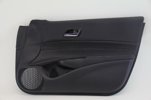 Acura ILX 16-17 Front Right/Passenger Door Panel Black Leather, A603, OEM, 2016, 2017