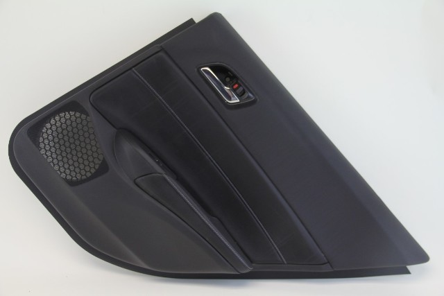 Acura ILX 16-17 Rear Right/Passenger Door Panel Black Leather, A603, OEM, 2016, 2017