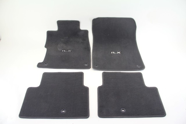 Acura ILX 16-17 4pc Interior Floor Mat Set Black, A603, OEM, 2016, 2017