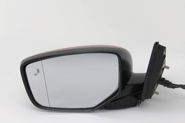 Acura ILX 16 Left/Driver Side Door Mirror Red With Blind Spot 76208-TV9-A11, A603, OEM, 2016