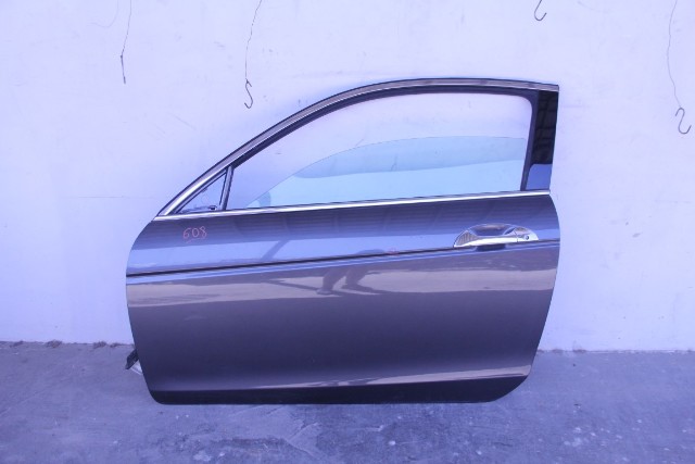 Honda Accord 08-12 Coupe EX Front Door Assy Left Side Electric, Grey/Charcoal, A608, OEM, 2008, 2009, 2010, 2011, 2012