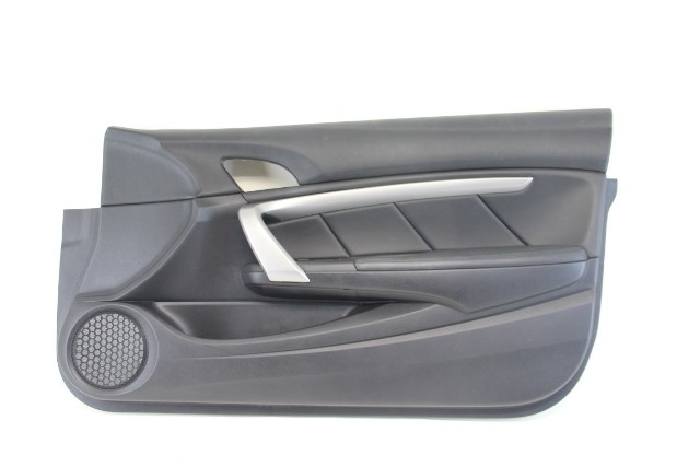 Honda Accord 08-12 Coupe Door Panel Front Right, Leather Black 83520-TE0-A52ZA, A605, OEM, 2008, 2009, 2010, 2011, 2012