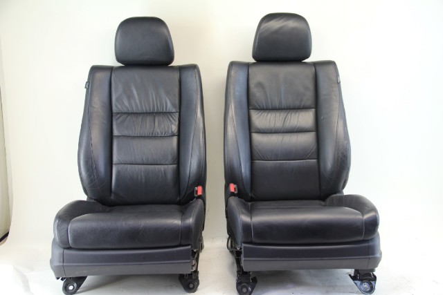 Honda Accord 08-10 Sedan Front Seat Assy Set, Right Passenger/Left Driver Black Leather, OEM, 2008, 2009, 2010