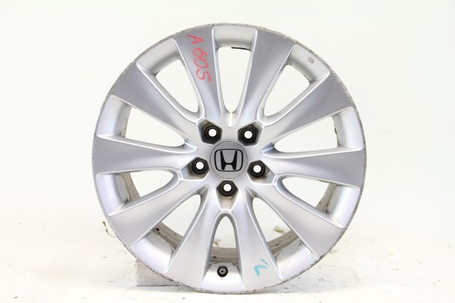 Honda Accord 08-10 Alloy Wheel Disc Rim 18x8 10 Spoke 42700-TE1-A91 #2, A605, OEM, 2008, 2009, 2010