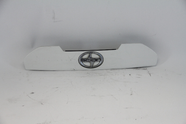 Scion tC 11-15 Trunk Garnish Liftgate Decklid White Panel 76811-21100-A0, OEM, 2011, 2012, 2013, 2014, 2015