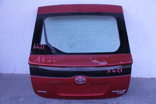 Toyota Prius 04-09 Rear Trunk Deck Lid w/ out Camera, Red 67005-47160, OEM, 2004, 2005, 2006, 2007, 2008, 2009