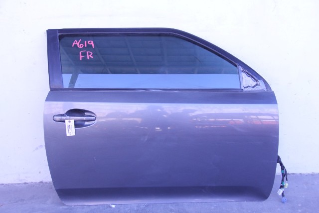 Scion tC 11-16 Front Right/Passenger Door Gray 67001-21220, A619, OEM, 2011, 2012, 2013, 2014, 2015, 2016