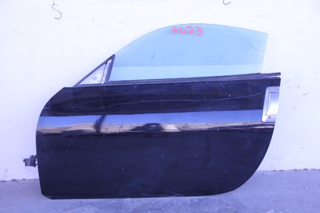 Nissan 350Z 03-07 Front Left Driver Door Assy, Power, Black, A623, OEM, 2003, 2004, 2005, 2006, 2007
