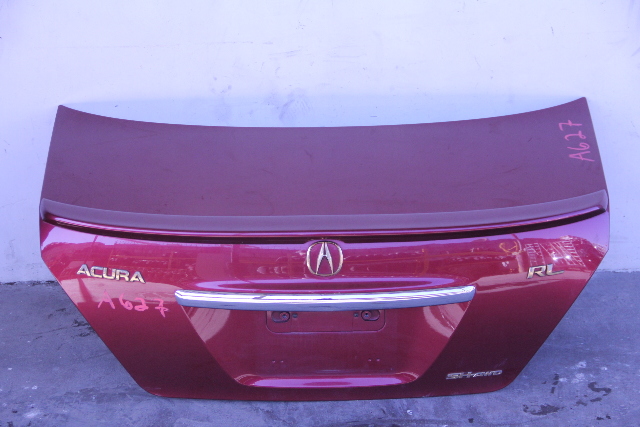 Acura RL 05-08 Rear Trunk Deck Lid Burgundy 68500-SJA-A93ZZ Factory, A627, OEM, 2005, 2006, 2007, 2008