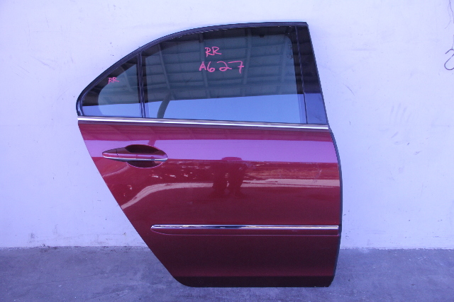 Acura RL 05-12 Rear Right Passenger Door Burgundy 67510-SJAA-90ZZ, A624, OEM, 2005, 2006, 2007, 2008, 2009, 2010, 2011, 2012