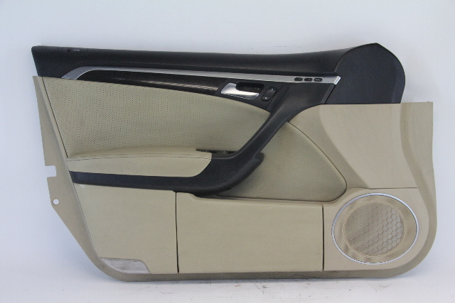 Acura TL 04-06 Front Left Door Panel Lining Tan/Wood Trim 83586-SEP-A01, A626, OEM, 2004, 2005, 2006