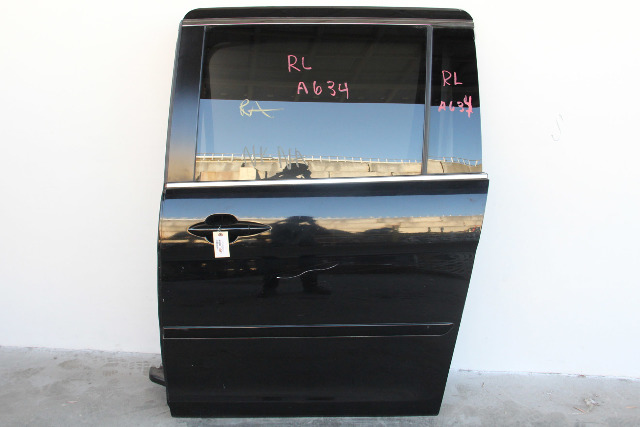 Honda Odyssey 05-07 Rear Left/Driver Door Black 67550-SHJ-A90ZZ, A634, OEM, 2005, 2006, 2007