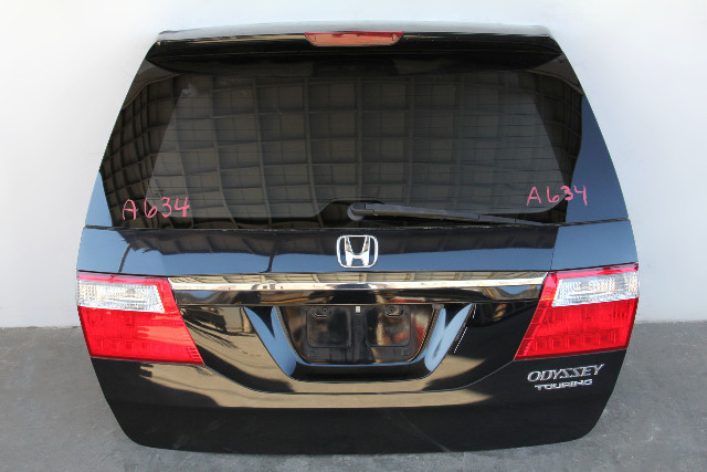 Honda Odyssey 05-07 Trunk Tail Gate Deck Lid Black 68100-SHJ-A70ZZ, A634, OEM, 2005, 2006, 2007