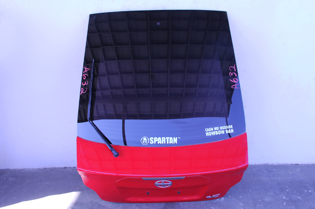 Scion tC 11-16 Rear Trunk Deck Lid w/o Spoiler, Red 67005-21760, A632, OEM, 2011, 2012, 2013, 2014, 2015, 2016
