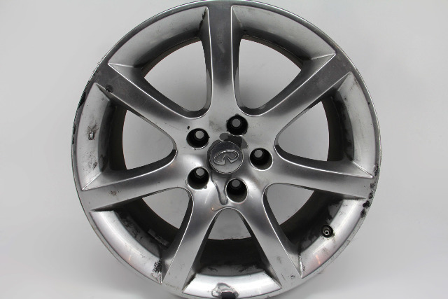 Infiniti G35 03-07 Front Alloy Wheel Rim Disc 7 Spoke 18x8, 40300-AL425 #9, A637, OEM, 2003, 2004, 2005, 2006, 2007