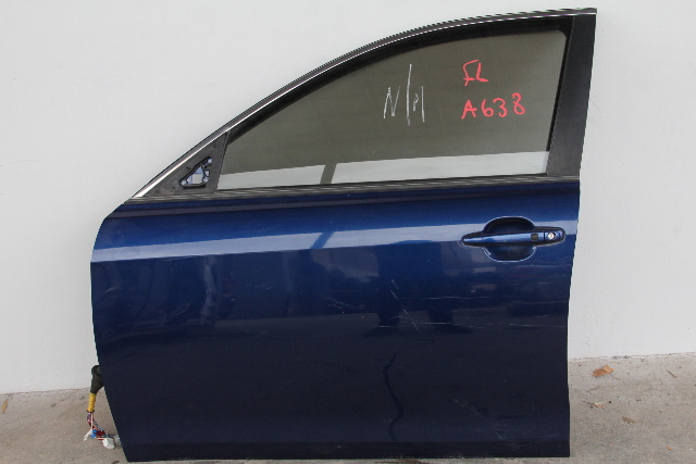Toyota Camry 07-11 Front Door Assy, Left Driver Side Electric, Blue, A638, OEM, 2007, 2008, 2009, 2010, 2011