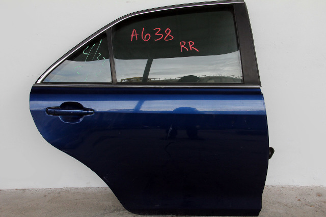 Toyota Camry 07-11 Rear Door Assy, Right Pass. Side Electric, Blue, A638, OEM, 2007, 2008, 2009, 2010, 2011